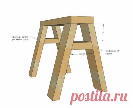 Ana White | Modern Indsutrial Adjustable Sawhorse Desk to Coffee Table - DIY Projects
