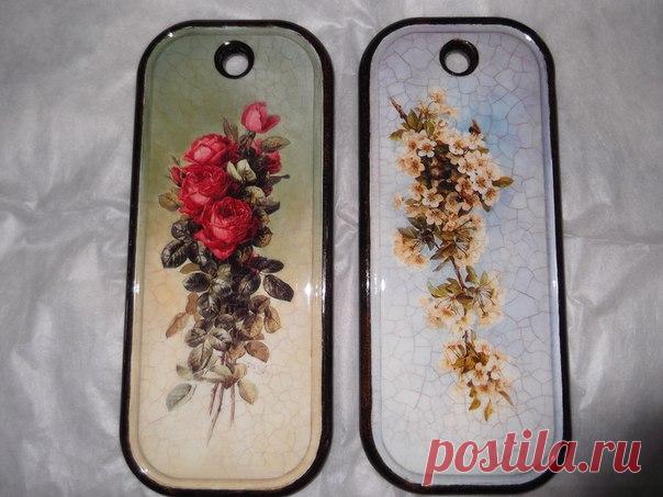 Сделала досочки по МК Алевтины Заричной. Делала впервые кракелюр и подрисовку. Надеюсь Вам понравится?