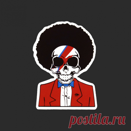 Ужас Череп Человек слова один Стикеры мультфильм Животные укладки связали Бренд Переводные картинки для ноутбука холодильник граффити Стикеры S B 87 купить в магазине Lisa Dreamy World Store на AliExpress
