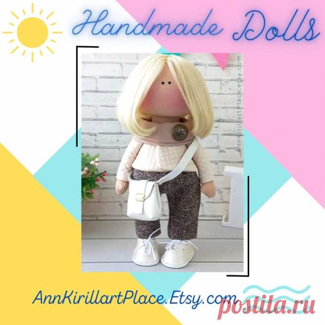 Fabric Tilda Doll Handmade Interior Decor Love Doll Doll for | Etsy