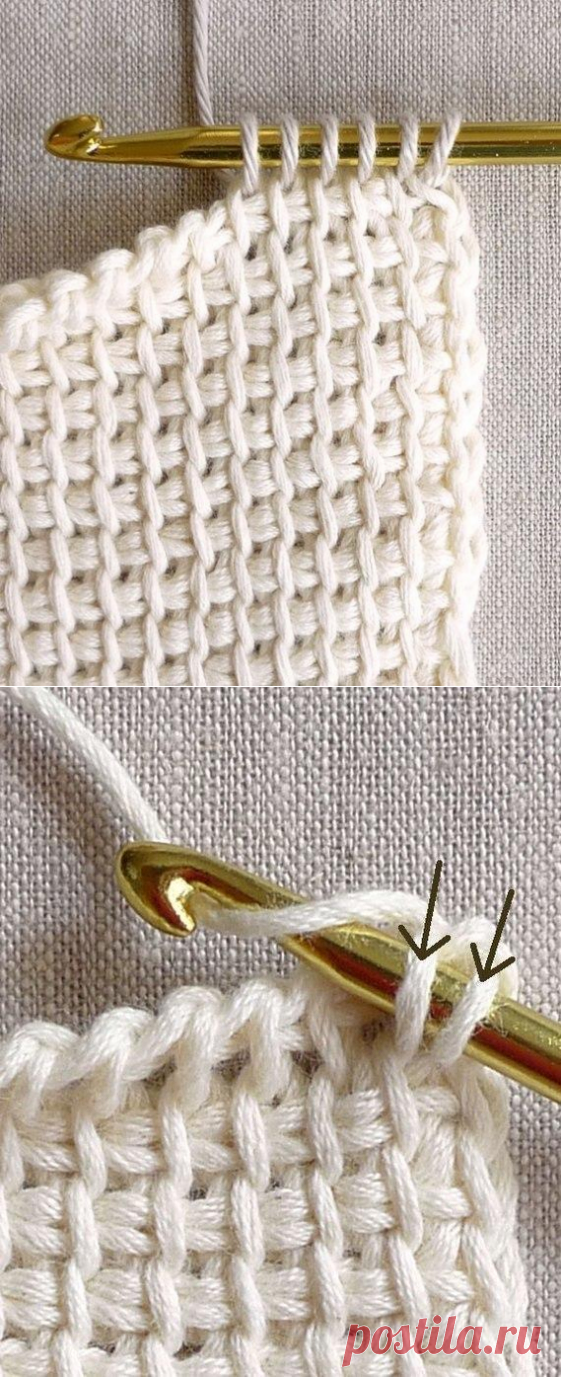 Уроки тунисского вязания