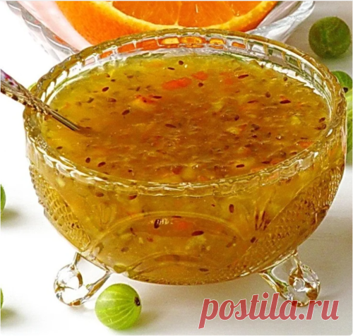 Крыжовник с лимоном и апельсином на зиму. Вкусный джем, который не нужно варить - Вкусные рецепты - медиаплатформа МирТесен