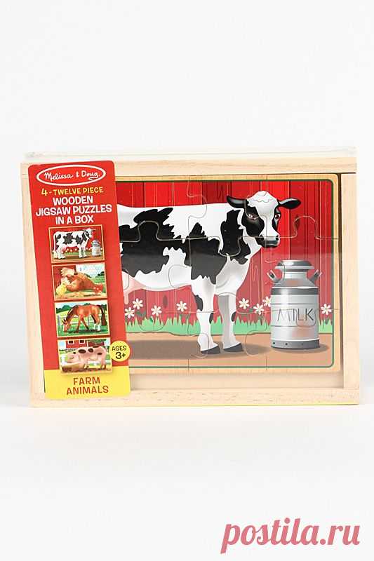 Купить Пазлы "Животные с фермы" Melissa & Doug 3793 со скидкой в интернет-магазине kupivip.ru - распродажа
