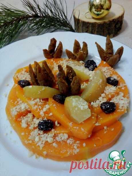 Тыква запеченная с изюмом, орехами, корицей Кулинарный рецепт