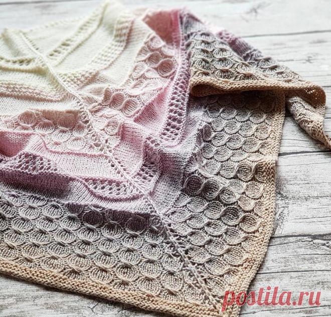 Узор “ракушка” спицами. Схемы с описанием | Инна Змиевская | Дзен