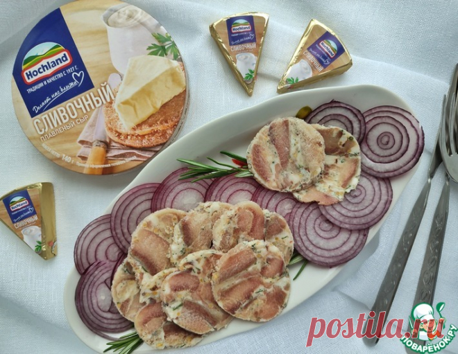 Закусочный рулет из сельди – кулинарный рецепт