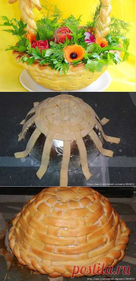 САЛАТ *ОЛИВЬЕ* В КОРЗИНКЕ.