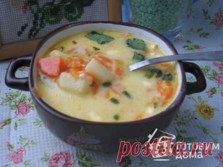 Морковный суп с сыром