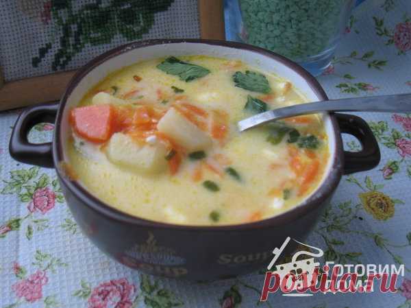 Морковный суп с сыром