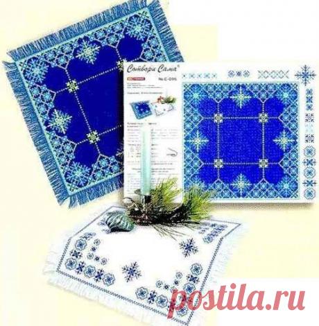 Вышивка и отделка салфеток