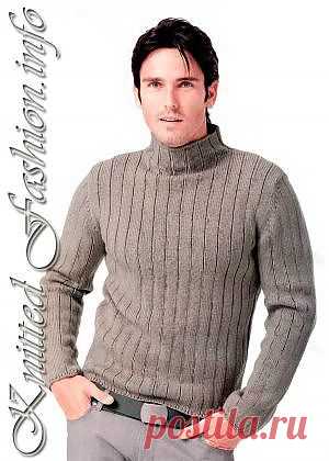 Мужская водолазка - KnittedFashion.info