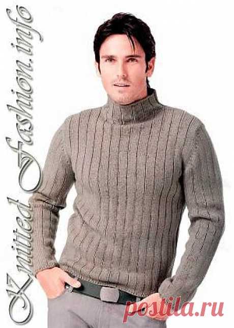 Мужская водолазка - KnittedFashion.info