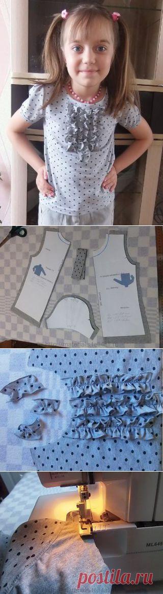 Как сшить футболку для девочек своими руками: выкройка с описанием