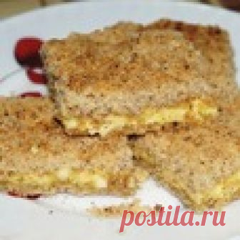 Творожный пирог к чаю Кулинарный рецепт