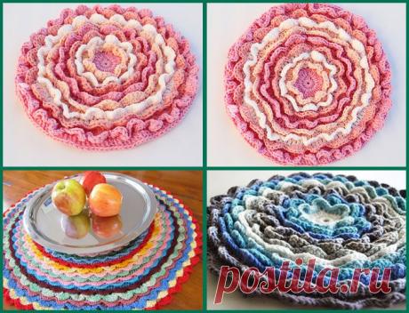 Вяжем в технике &quot;Цветение&quot;.