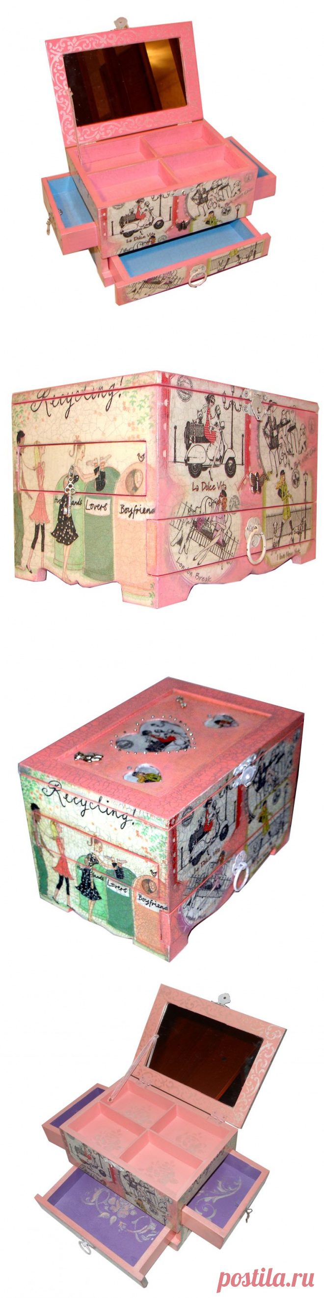 Шкатулка "Девичьи мечты" - магазин Лавка Рукодельников