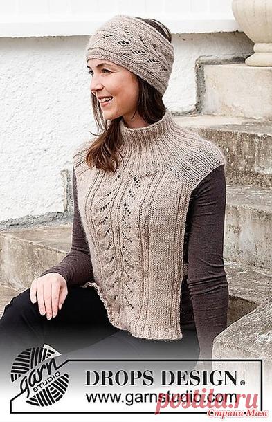 Жилет и повязка на голову Leaf Diversion. Спицы. - ВЯЗАНАЯ МОДА+ ДЛЯ НЕМОДЕЛЬНЫХ ДАМ - Страна Мам