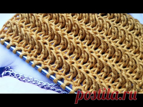 Knitting pattern ❤ Узор спицами ❤ strickmuster ❤ tricot ❤ how to knit ❤  tricô ❤  örgü deseni बुनना