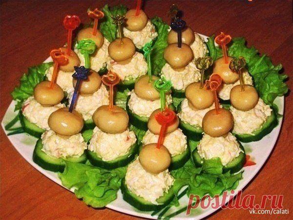 САЛАТИ | Кращі рецепти Закуска на шпажках