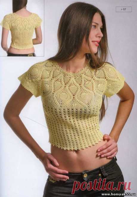 Летние топы, маечки для женщин крючком » Страница 4 » «Хомяк55» - всё о вязании спицами и крючком