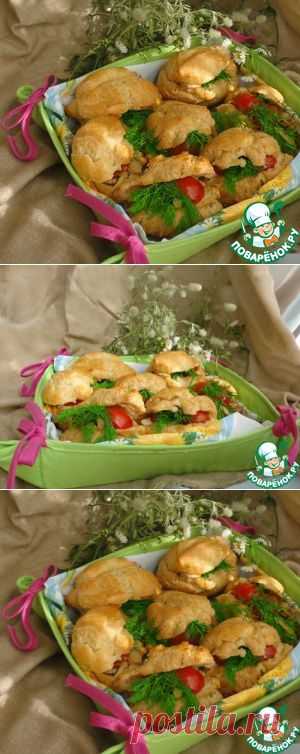 Гриль-шаурма в профитролях с ржаной мукой - кулинарный рецепт