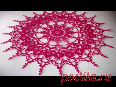 СКАЗОЧНО КРАСИВАЯ САЛФЕТКА КРЮЧКОМ. ВИДЕО МК - ЧАСТЬ 3 - YouTube