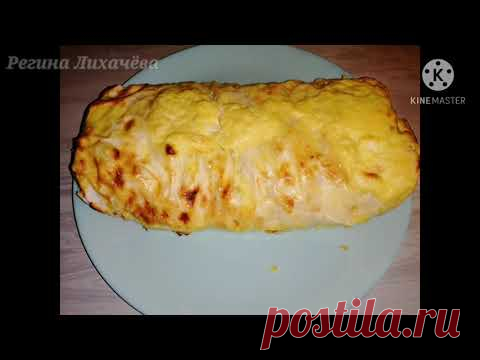 Лаваш с творогом и бананом