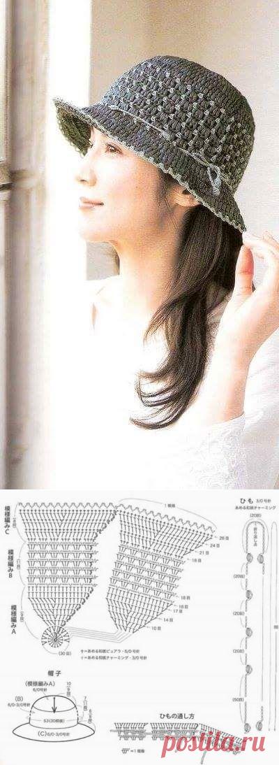 Шляпа крючком
