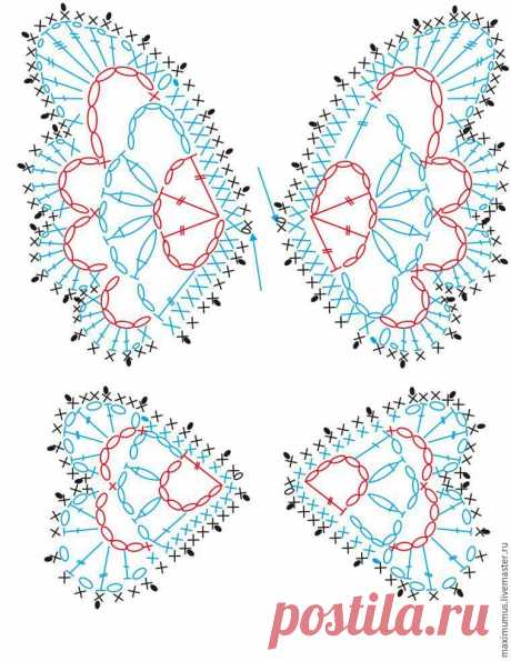 МК по вязанию бабочки крючком