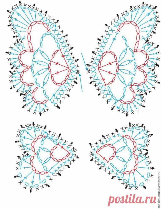 МК по вязанию бабочки крючком