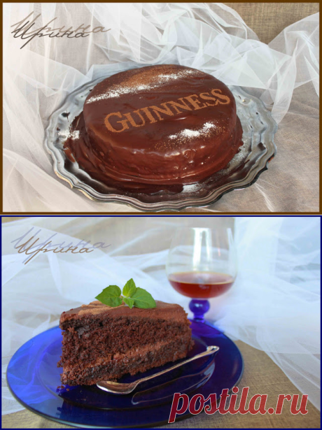 Sorbet: Торт Guinness На Темном Пиве, роскошный шоколадный торт с кофейно-шоколадным кремом