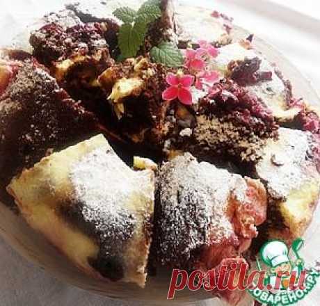 Шоколадный пирог с вишнями - кулинарный рецепт