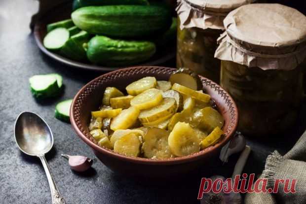 Хрустящие огурцы по-фински на зиму — Домашняя кулинария