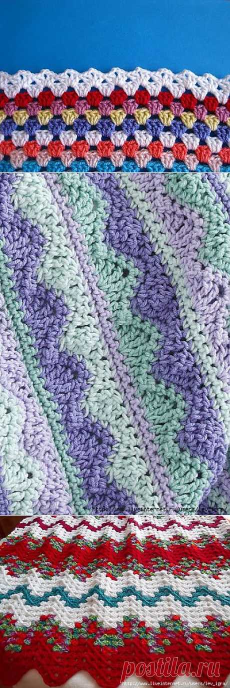 Пледы из остатков ниток.