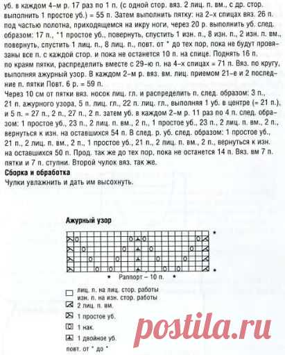 Вязаные чулки