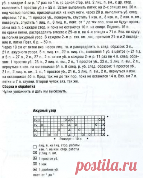 Вязаные чулки