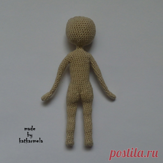Каркасные вязаные куклы: МК по телу для куколок в 12 см - Katkarmela: игрушки амигуруми крючком