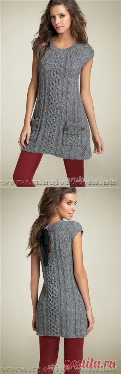 Платье спицами - Платье,сарафан