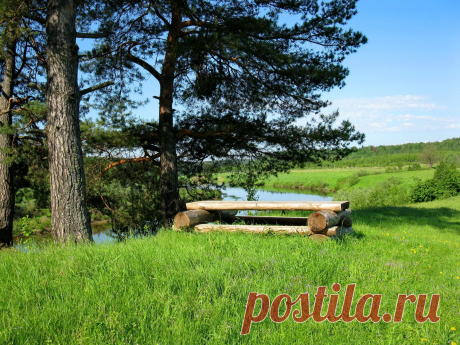 с высокого берега Угры