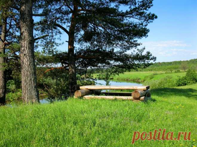 с высокого берега Угры