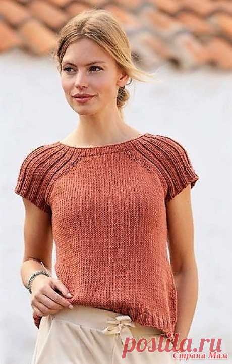 Топ Canyon Clay от DROPS Design. Спицы.