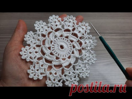 SUPER Very Beautiful Flowers Crochet Motif knitting Online Tutorial for beginners Tığ işi örgü model