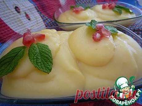 Молочный десерт с яблоками - кулинарный рецепт