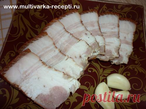Как приготовить сало в луковой шелухе. Очень вкусное сало в мультиварке