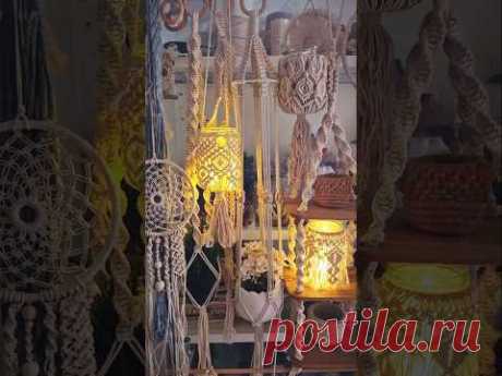 Macrame Plant Hangers and Lanterns #macrame