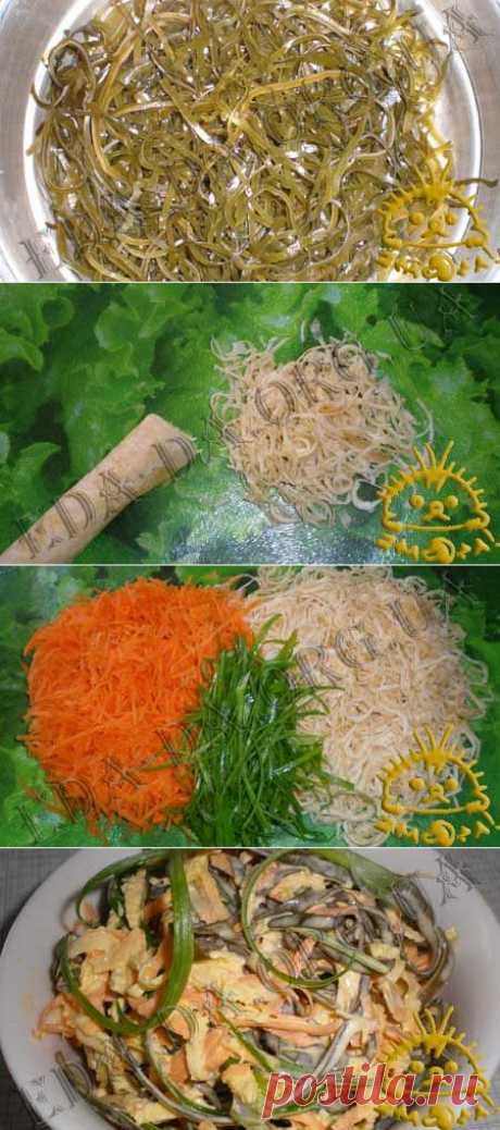 Кулинарный блокнотик для дочери - Салаты из морепродуктов - Салат с морской капустой