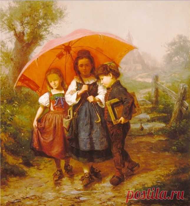 Зонтик как живописный аксессуар - Елена Хорватова