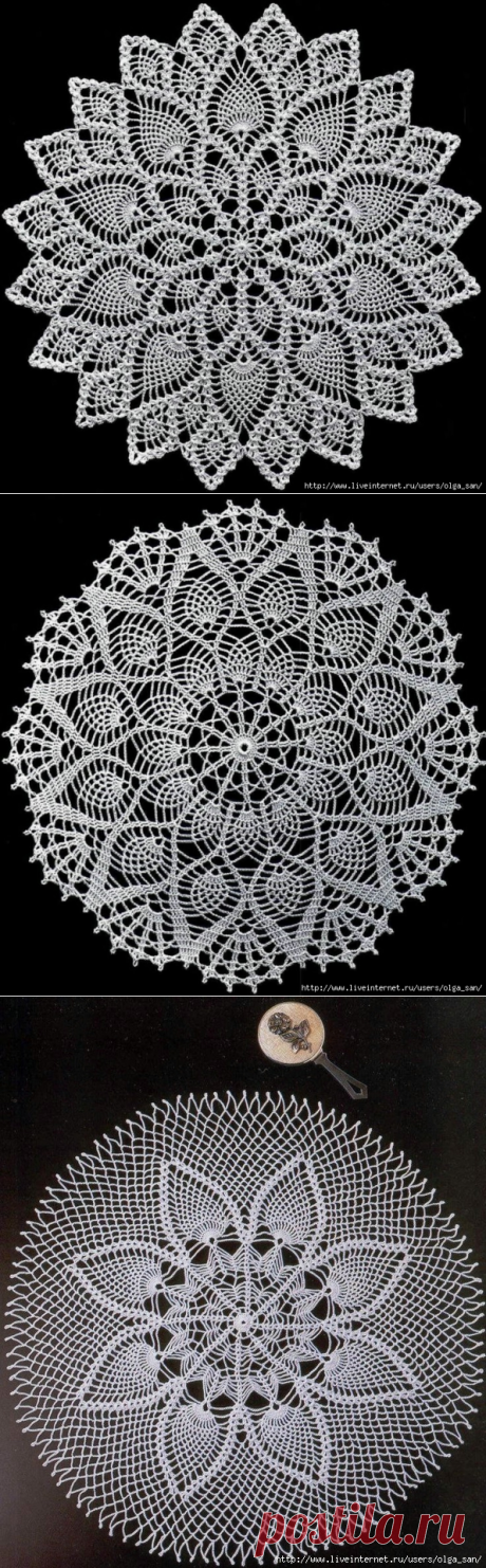 салфеточки круглые