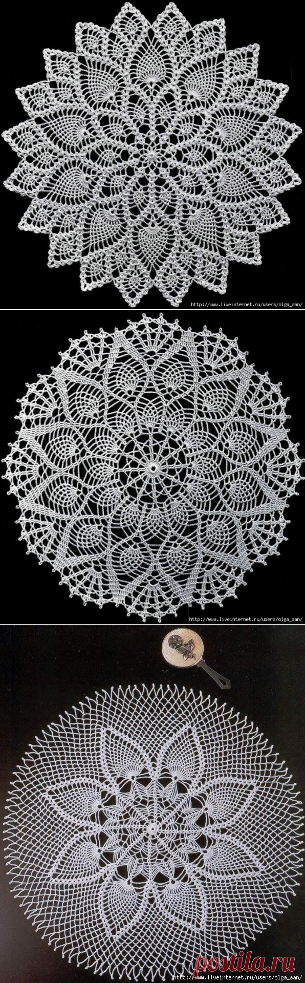 салфеточки круглые