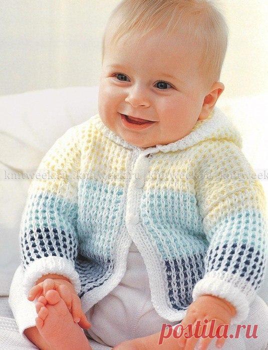 Вяжем спицами детский кардиган